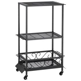 Fishing Rod Holder for 10-Rods, Mobile Fishing Pole Rack Cart with Wheels, Fish Gear Equipment Organizer for Garage Home Indoor Use