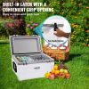 Insulated Portable Cooler, 52 qt, Holds 50 Cans, Ice Retention Hard Cooler with Heavy Duty Handle, Ice Chest Lunch Box for Camping, Beach, Picnic