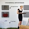 10' x 10' Pop Up Canopy Tent w/ Sidewall, Height Adjustable Instant Sun Shelter w/ Storage Pockets, White
