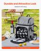 Picnic Backpack, Beach Picnic Backpack Bag for 4 Person with Insulated Cooler Compartment, Detachable Bottle/Wine Holder, Lightweight Blanket