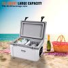 Insulated Portable Cooler, 52 qt, Holds 50 Cans, Ice Retention Hard Cooler with Heavy Duty Handle, Ice Chest Lunch Box for Camping, Beach, Picnic