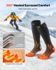Heated Socks, 5000mAh Battery Powered, Rechargeable Heating Socks with 4 Heating Levels, Electric Heated Sock for Men Women