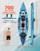 Inflatable Kayak, 2-Person Inflatable Recreational Kayak 700LBS Capacity, Leak & Puncture-Resistant with Padded Seat, PVC Drop-Stitch Floor, 2 Paddles