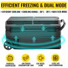 Portable Car Freezer, 100 Quart Portable Refrigerator Freezer, 95L Dual Storage Zone Camping Freezer, -4 - F 12 Volt Fridge Freezer
