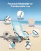 Folding Beach Chair, High Back Camping Chairs for Adults, with Cup Pocket, Mesh Back, Carry Bag
