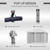 10' x 10' Pop-Up Outdoor Canopy with Sidewalls & Mesh Walls, Instant Setup, Cream White, for Events & Patio