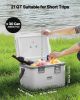 Portable Cooler, 21 QT Hard Cooler with Ice Retention, Heavy-Duty Handles and Strap, Lightweight Rigid Material Insulated Portable Cooler
