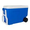 38 QT Wheelie Cool Hard Sided Cooler with Wheels, Blue