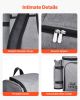 Picnic Backpack, Beach Picnic Backpack Bag for 4 Person with Insulated Cooler Compartment, Detachable Bottle/Wine Holder, Lightweight Blanket