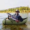 Inflatable Fishing Float Tube with Pump Storage Pockets and Fish Ruler