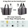 Portable Insulated Shopping Bag – Large 5.28 Gallon Collapsible Cooler for Everyday Use